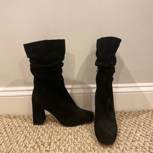Suede Heeled Boots